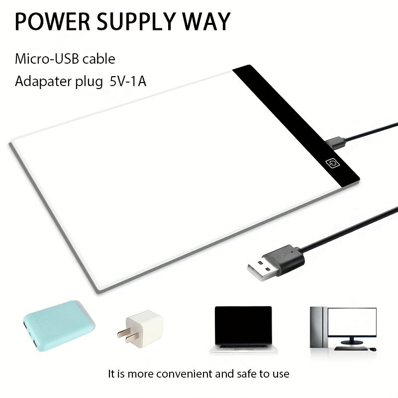 Portable A4 LED Copy Board Light Tracing Box