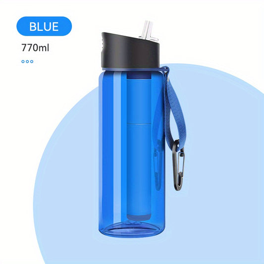 Portable Sports Water Purification Cup with Filter for Outdoor Camping