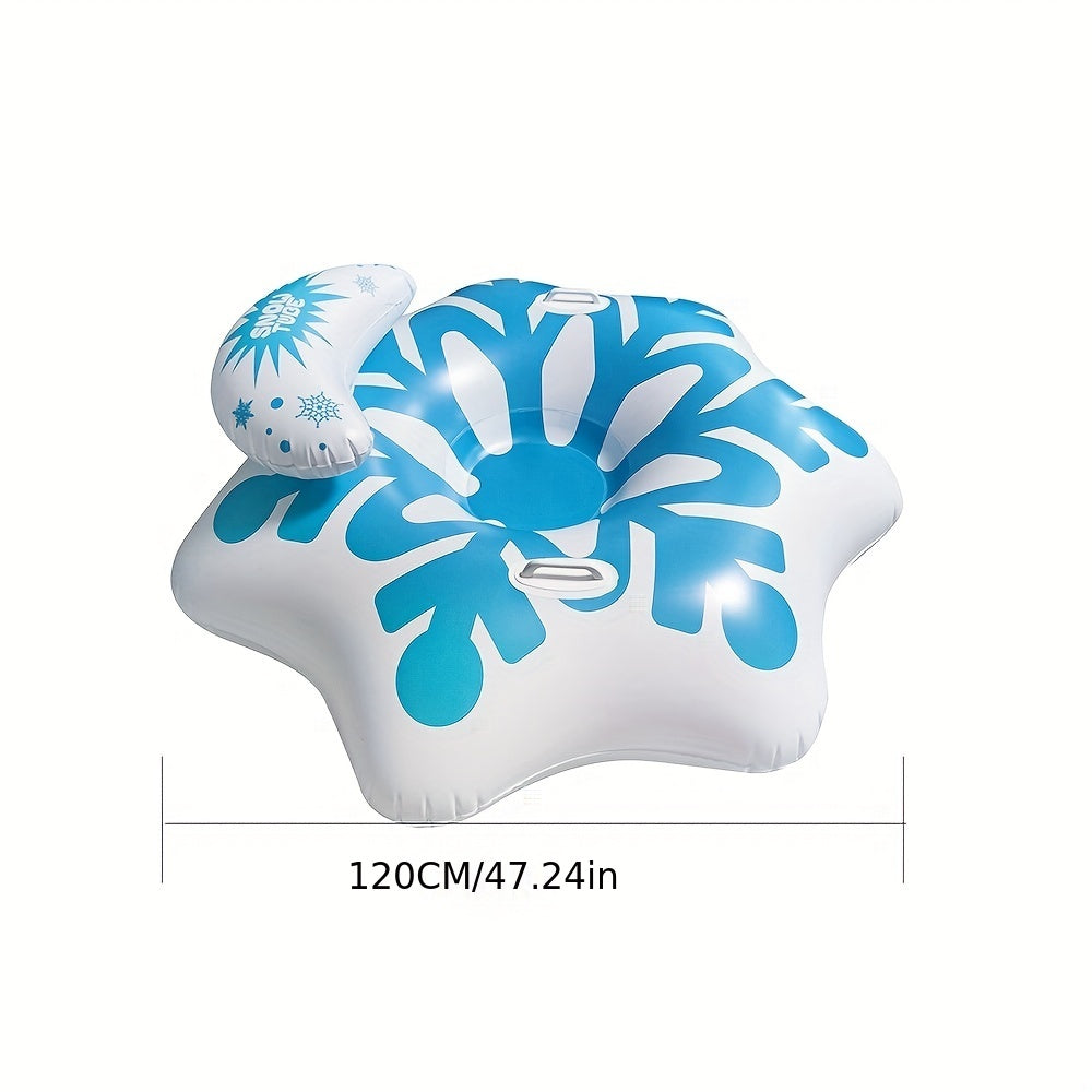 Winter PVC Inflatable Skiing Ring Outdoor Snow Skiing Tube