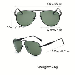 Men's Polarized Aviator Sunglasses for Outdoor Travel