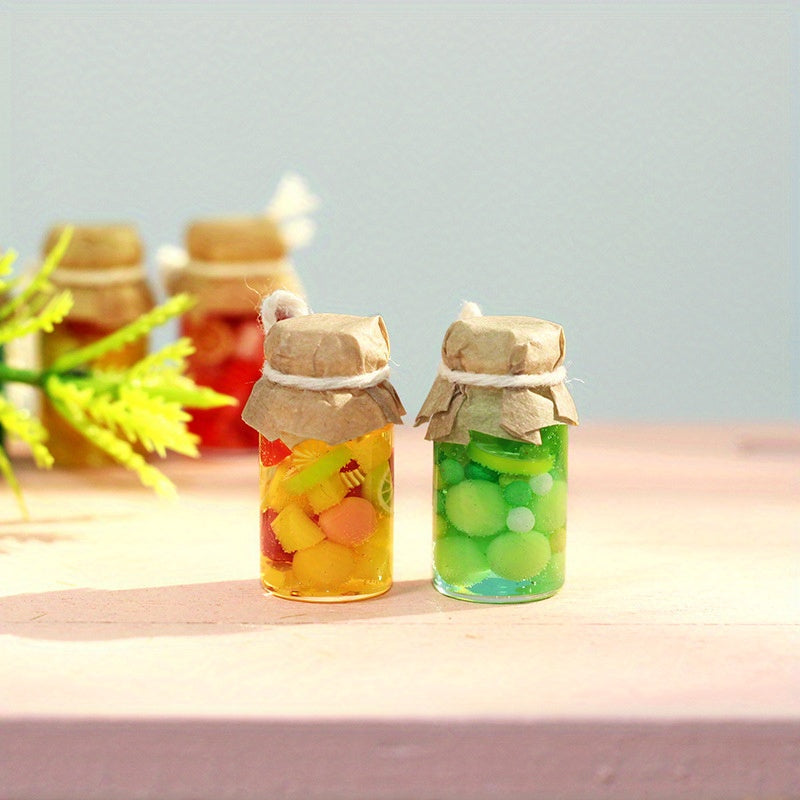 3pcs 1:12 Mixed Colors Canned Fruits Dollhouse Accessories Toy