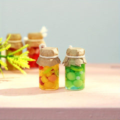 3pcs 1:12 Mixed Colors Canned Fruits Dollhouse Accessories Toy