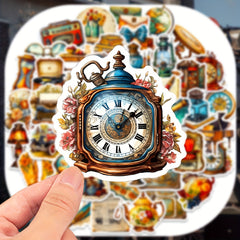 50pcs Retro Steampunk Stickers for Water Bottle Laptop Phone Skateboard