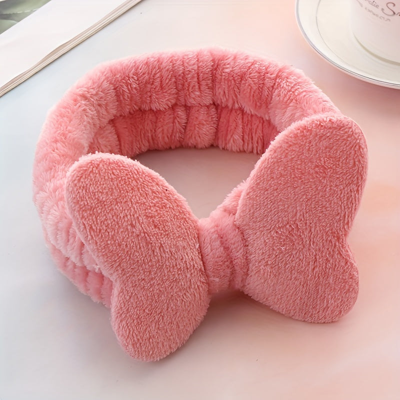 Plush Soft Headband Bow Hair Band for Women