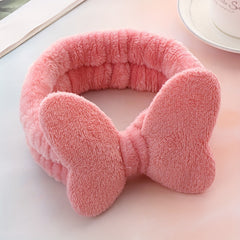Plush Soft Headband Bow Hair Band for Women