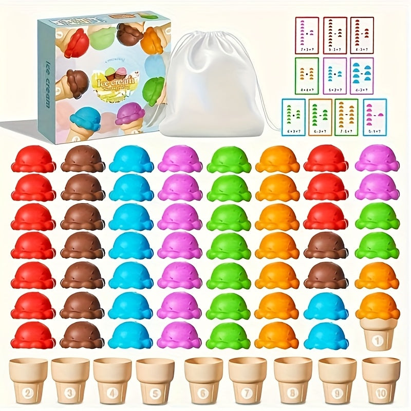 Ice Cream Alphabet & Number Learning Toy Stacking Toys