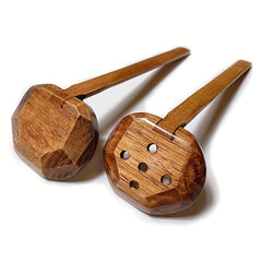 Solid Wood Ramen Spoon Leaky Soup Spoon 21 08cm
