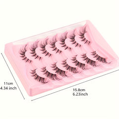 7 Pairs Fox Eye False Eyelashes Daily Stage Makeup Eyelashes