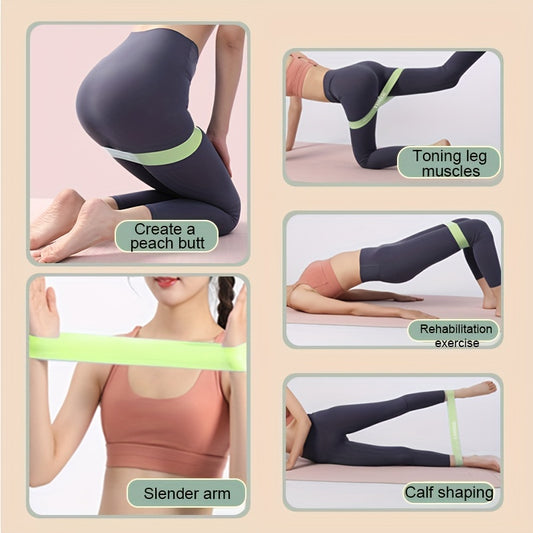 TPE Non-slip Yoga Elastic Resistance Band for Squat Buttock Fitness Training