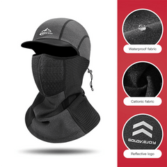 Velvet Balaclava Hat with Scarf for Outdoor Sports & Quick Drying