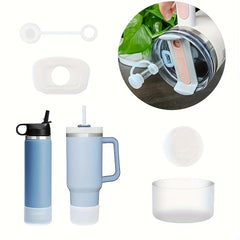40 oz Tumbler with Handle and Straw Lid, Leakproof Silicone Boot