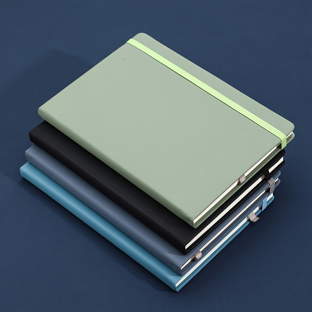 Fashionable A5 Notebook Cover with Leather Feel - 4 Colors