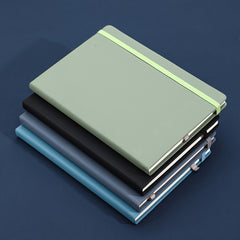 Fashionable A5 Notebook Cover with Leather Feel - 4 Colors