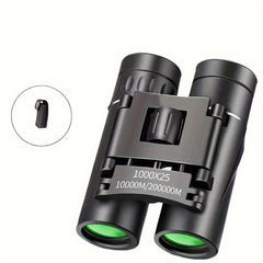 HD Portable Binoculars BAK4 Optics Folding Large Eyepiece Outdoor Camping