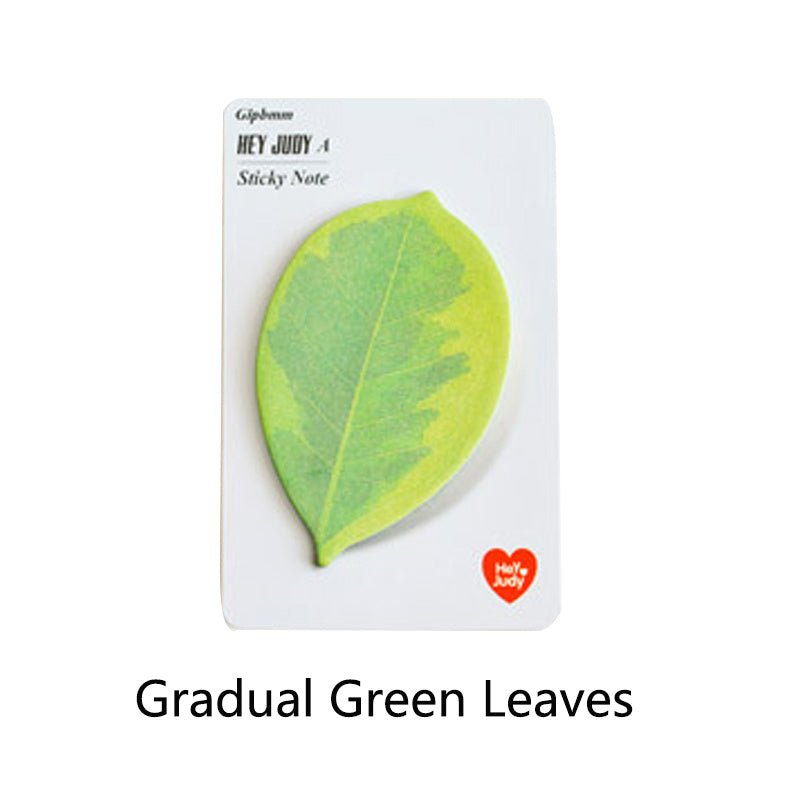 Leaf Sticky Notes - 25 Sheets for Students