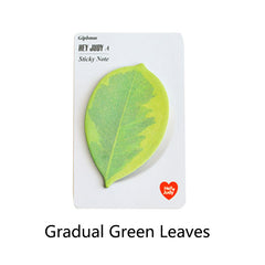 Leaf Sticky Notes - 25 Sheets for Students