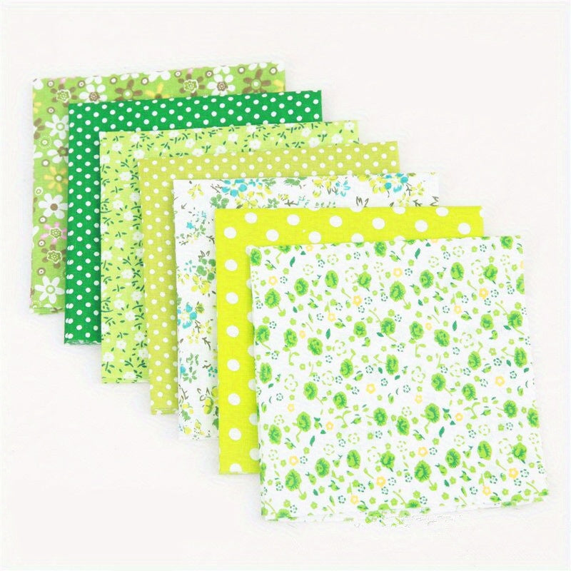 7Pcs Multicolor Floral Cotton Fabric Fat Quarter Bundle For DIY Sewing Patchwork