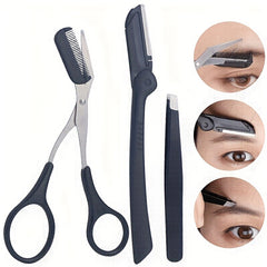 5-In-1 Eyelash Curler & Eyebrow Grooming Scissors Set