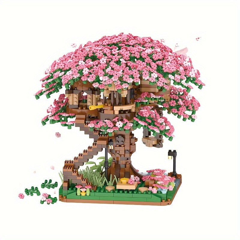 LITT LION Cherry Bonsai Tree Building Set - 2008pcs