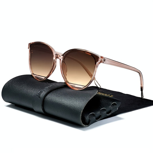 Vintage Oversized Round Sunglasses for Women Stylish Sun Protection Lenses