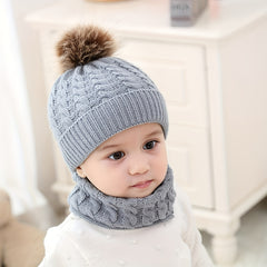 Baby Hat & Scarf Set for Winter & Autumn
