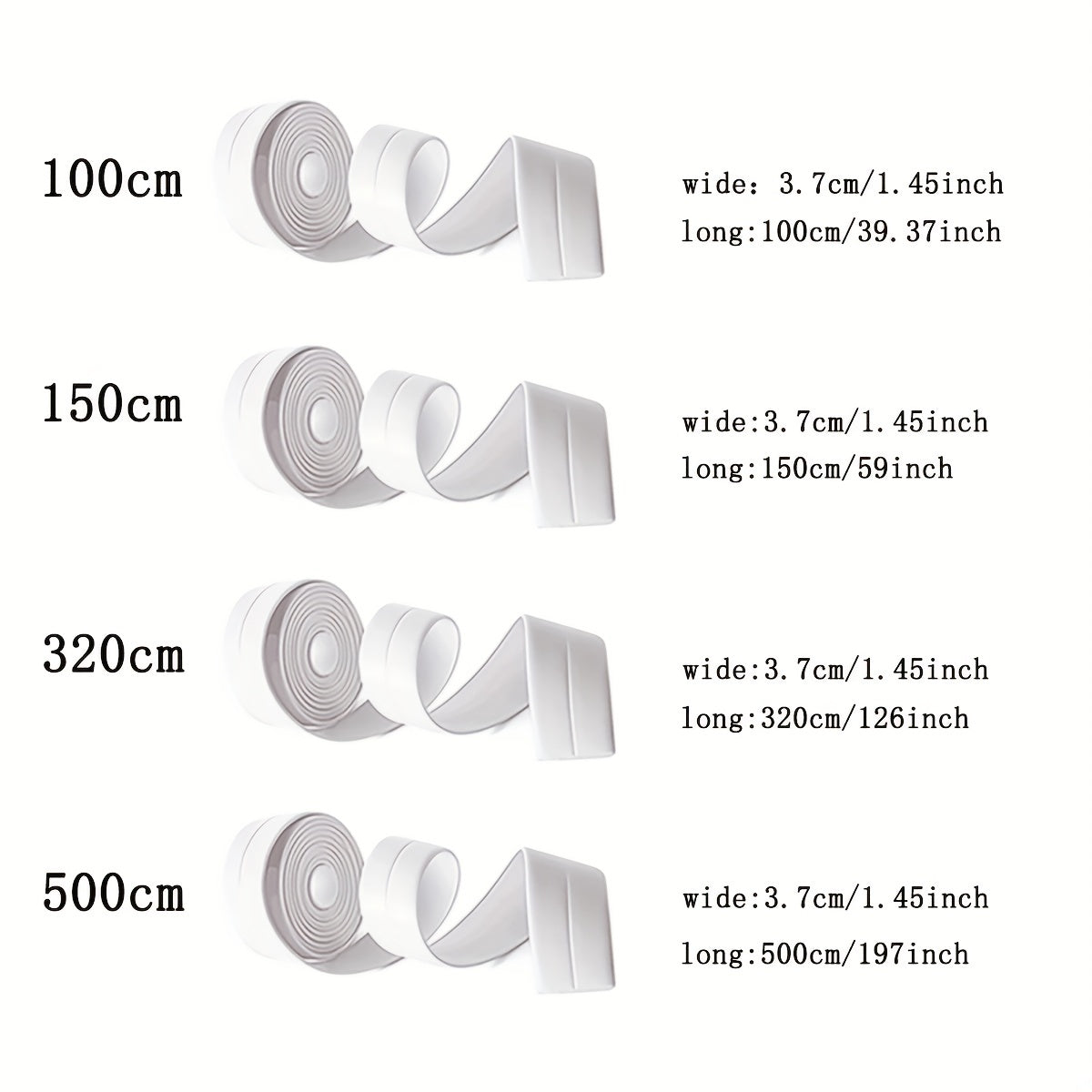 1pc Kitchen & Bathroom Seam Stick Anti-Fouling Waterproof Tape