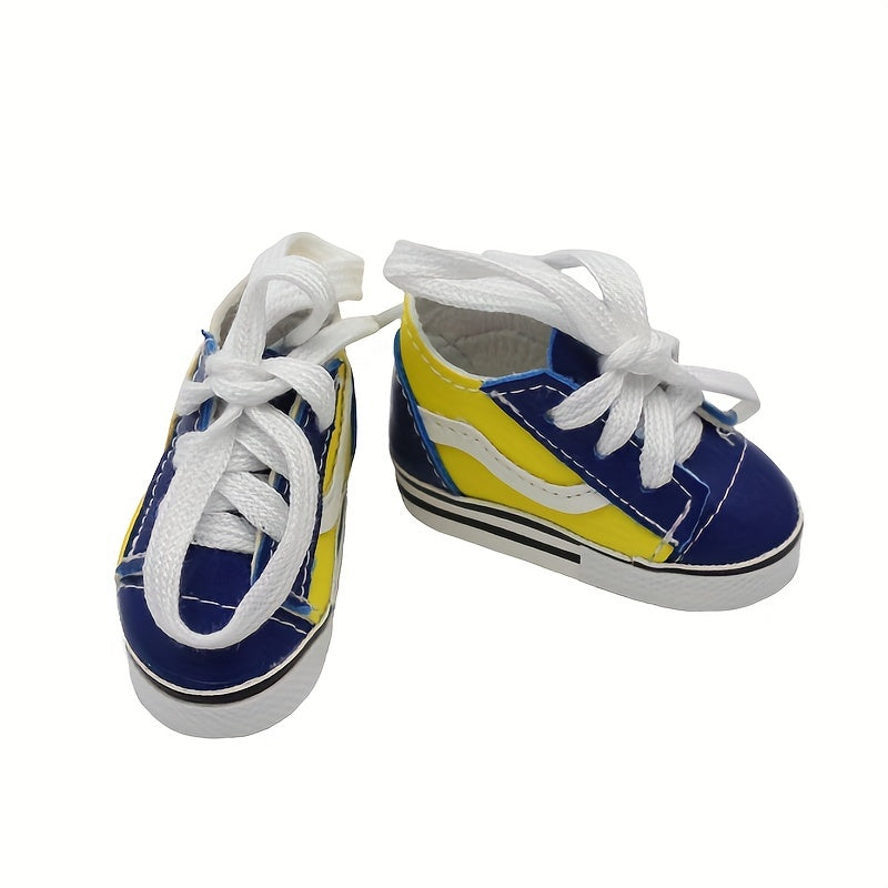 Plaid Sneakers for 14 inch BJD Dolls