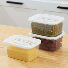 3pcs Kitchen Plastic Sealed Fresh keeping Box Set for Cereal Rice Pasta