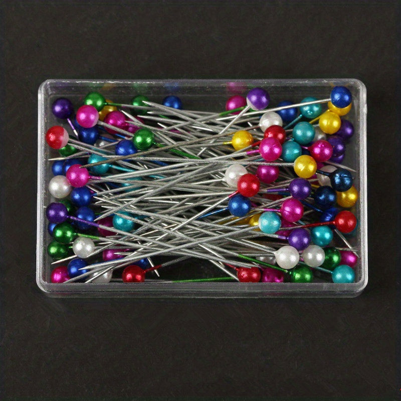 Boxed Pearlescent Positioning Needle 100 Pins