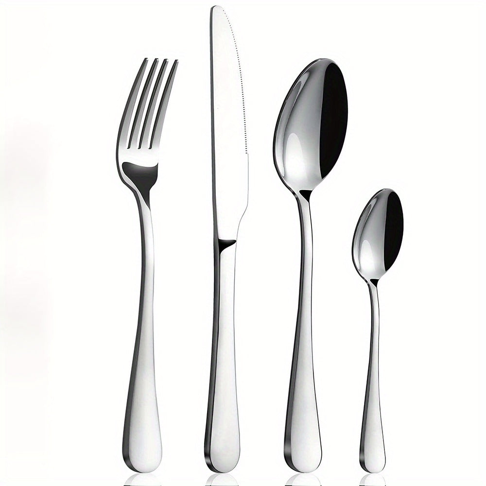 16pcs Stainless Steel Cutlery Set for Home and Restaurant