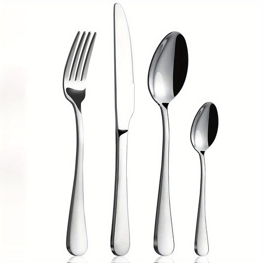 16pcs Stainless Steel Cutlery Set for Home and Restaurant