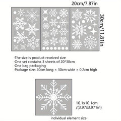 Christmas Window Stickers Snowflake Glass Sticker