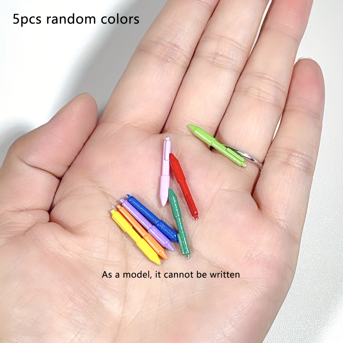 Dollhouse Accessory Set - Pink Pen, Colored Pencils, Notebook