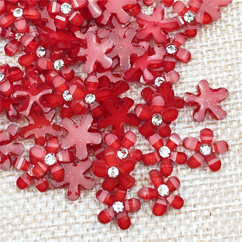 20pcs Resin Flower Phone Case Nail Art Ornament Accessories