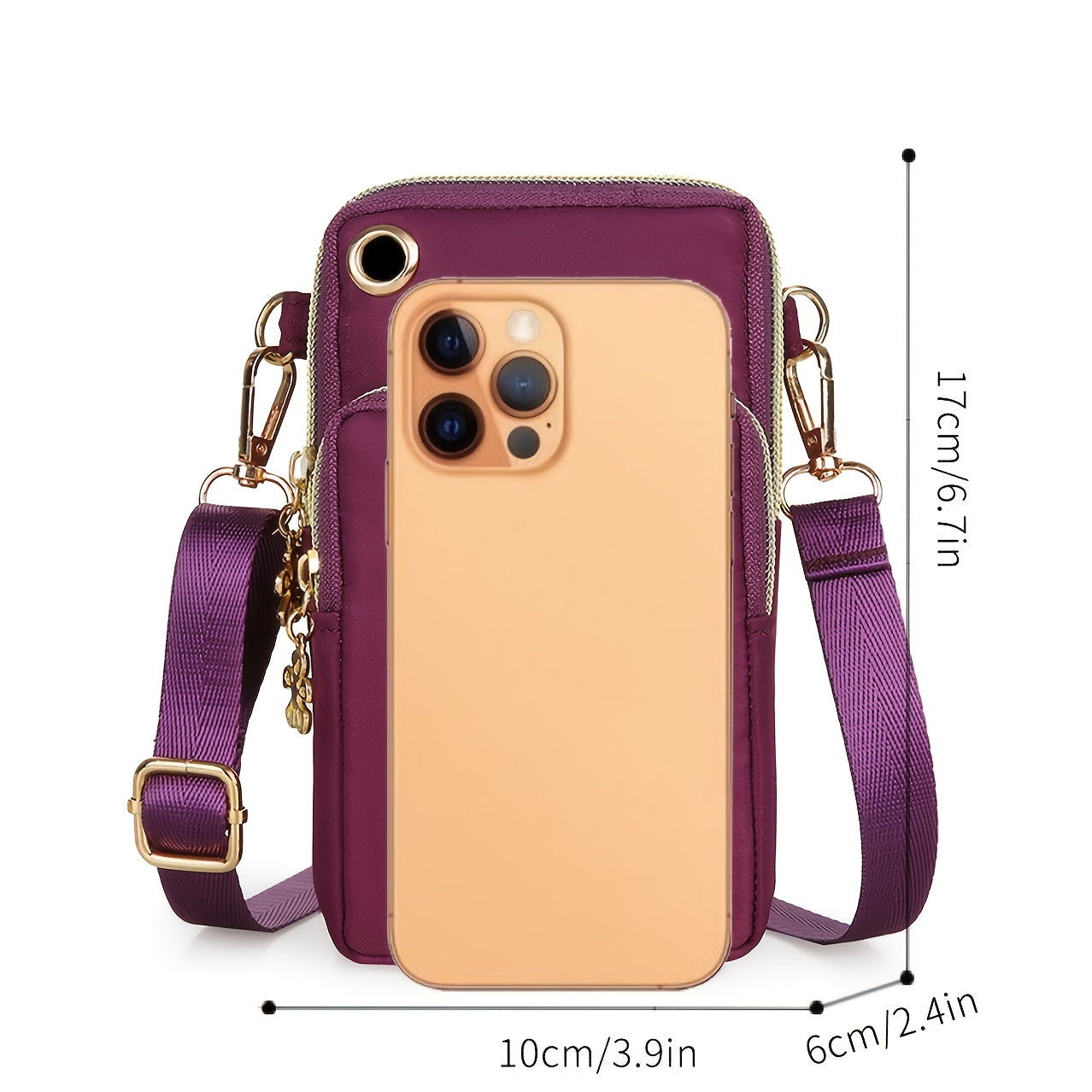 Three layer Arm Bag Outdoor Sports Arm Bag Women's Casual Mobile Phone Bag