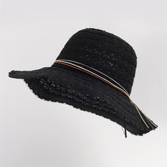 Lace Sun Hat Wide Brim Foldable Beach Hats For Women