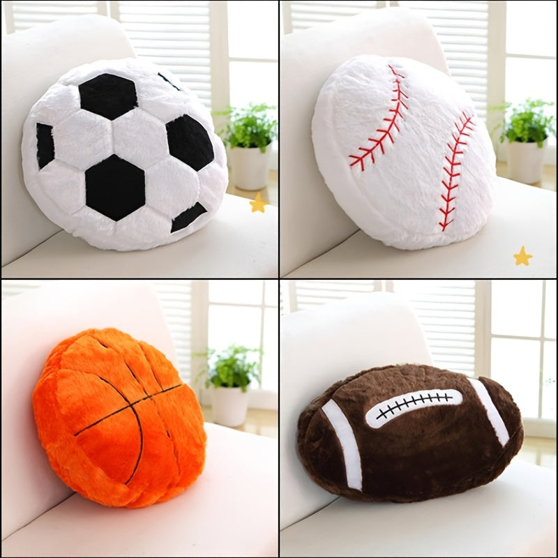Soccer Throw Pillow Soft Stuffed Sports Ball
