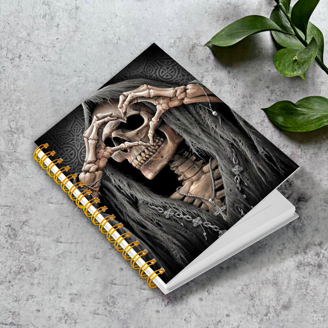 Skull Love Gesture Notebook for Journaling