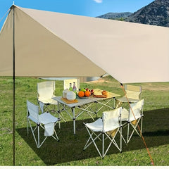 Thickened Canopy Tent Waterproof Sunshade Portable Butterfly Shape Camping