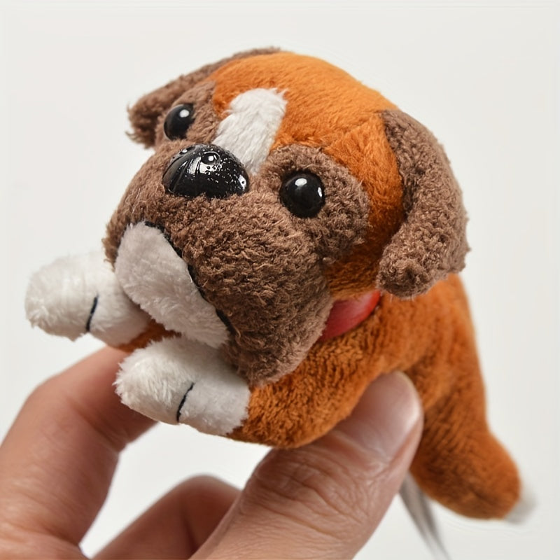 7in Plush Toy Dog Keychain School Bag Hanging Ornament Easter Gift