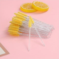 50pcs Eyelash Brushes Spiral Mascara Wands Makeup Applicator Kit