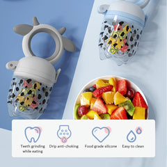 Cow Pattern Silicone Self Feeding Pacifier Pink Yellow