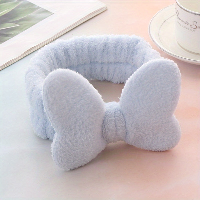 Plush Soft Headband Bow Hair Band for Women