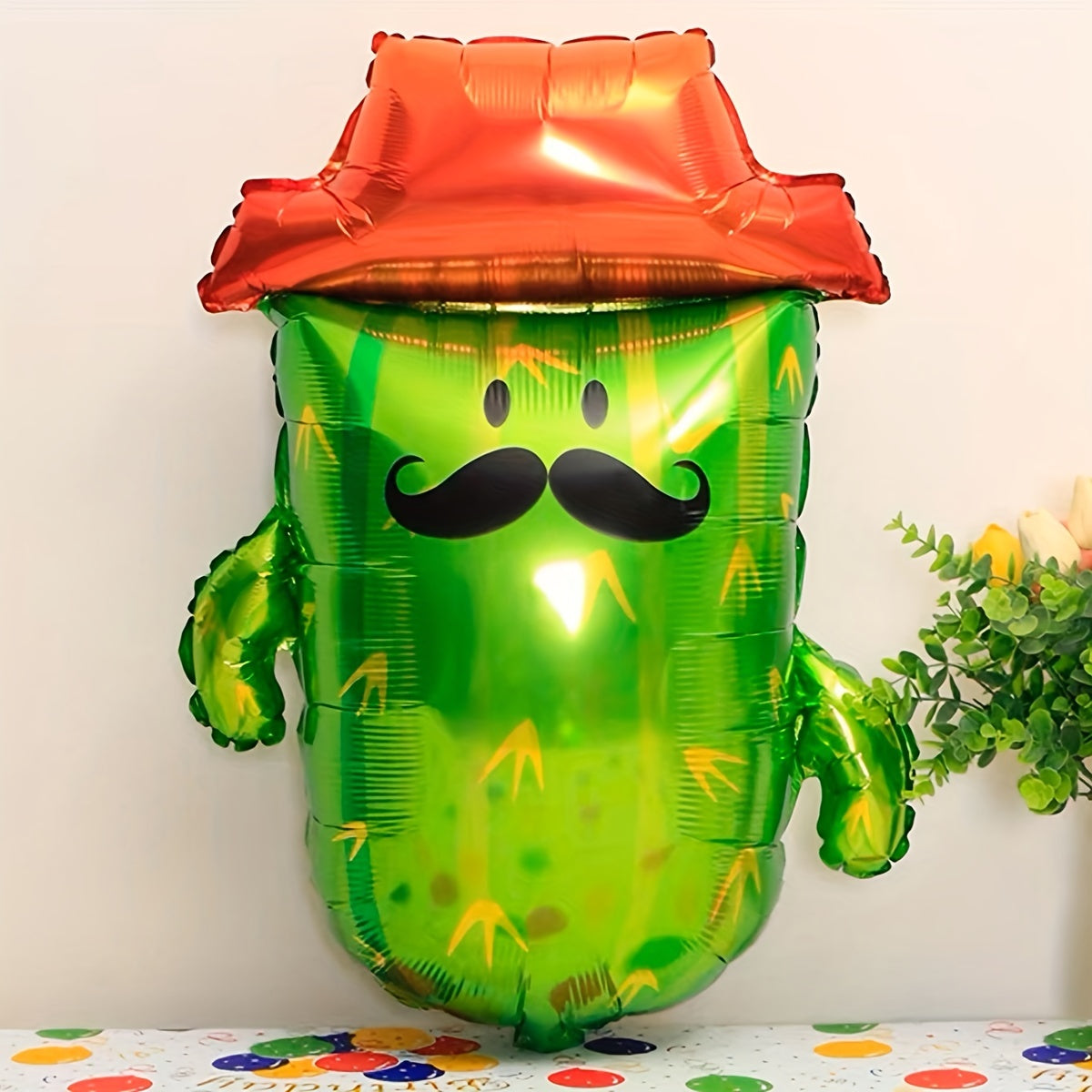 5pcs Green Cactus Balloon Set Birthday Party Decoration