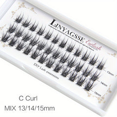 DIY Eyelash Extensions 36 Clusters C D Curl 13 15mm