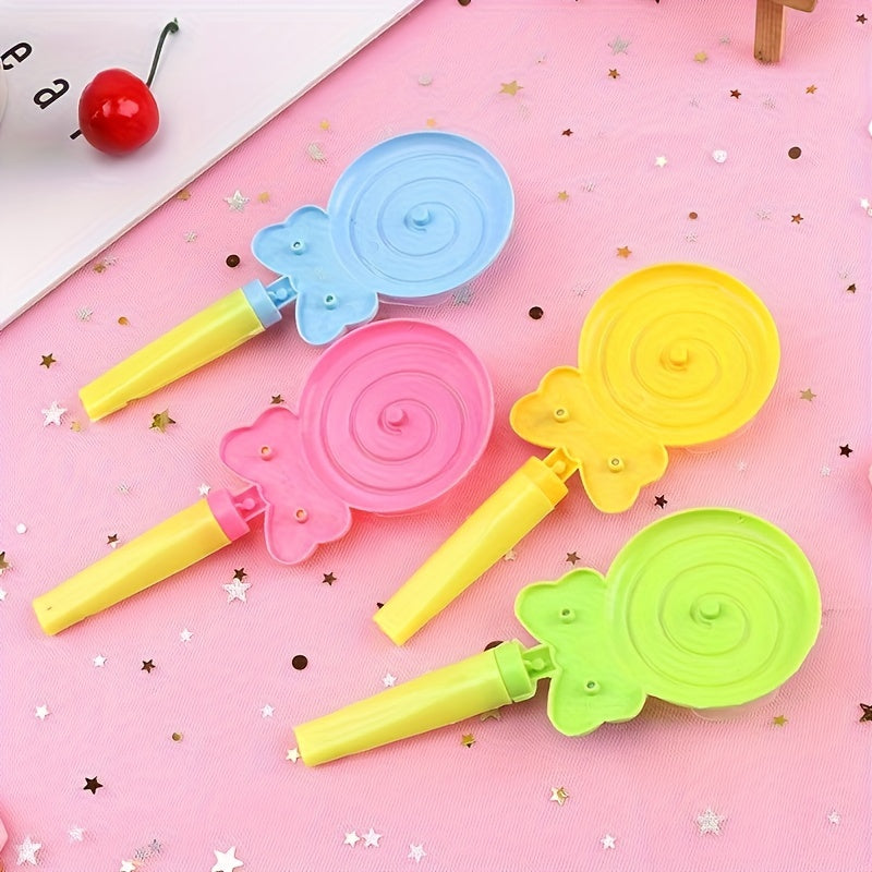 12pcs Lollipop Windmill Whistle Toy for Parties