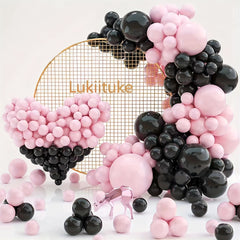 Pink and Lemon Balloon Set for Party Decoration