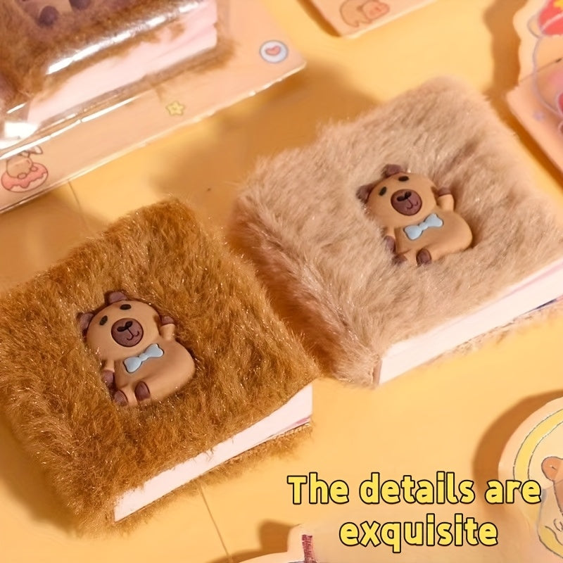 2pcs Capybara Colorful Notebook Set Cute Bean Book Pocket-sized P