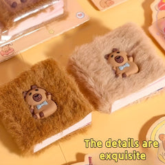 2pcs Capybara Colorful Notebook Set Cute Bean Book Pocket-sized P