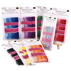 8pcs Rainbow Cross Stitch Threads Embroidery Floss Kit DIY Sewing Thread